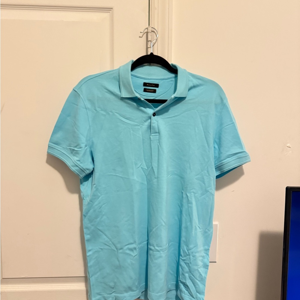 Massimo Dutti - Light Blue Polo Shirt